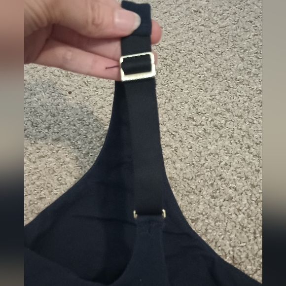 Subset organic cotton keyhole bra 2XL navy blue - Picture 5 of 7
